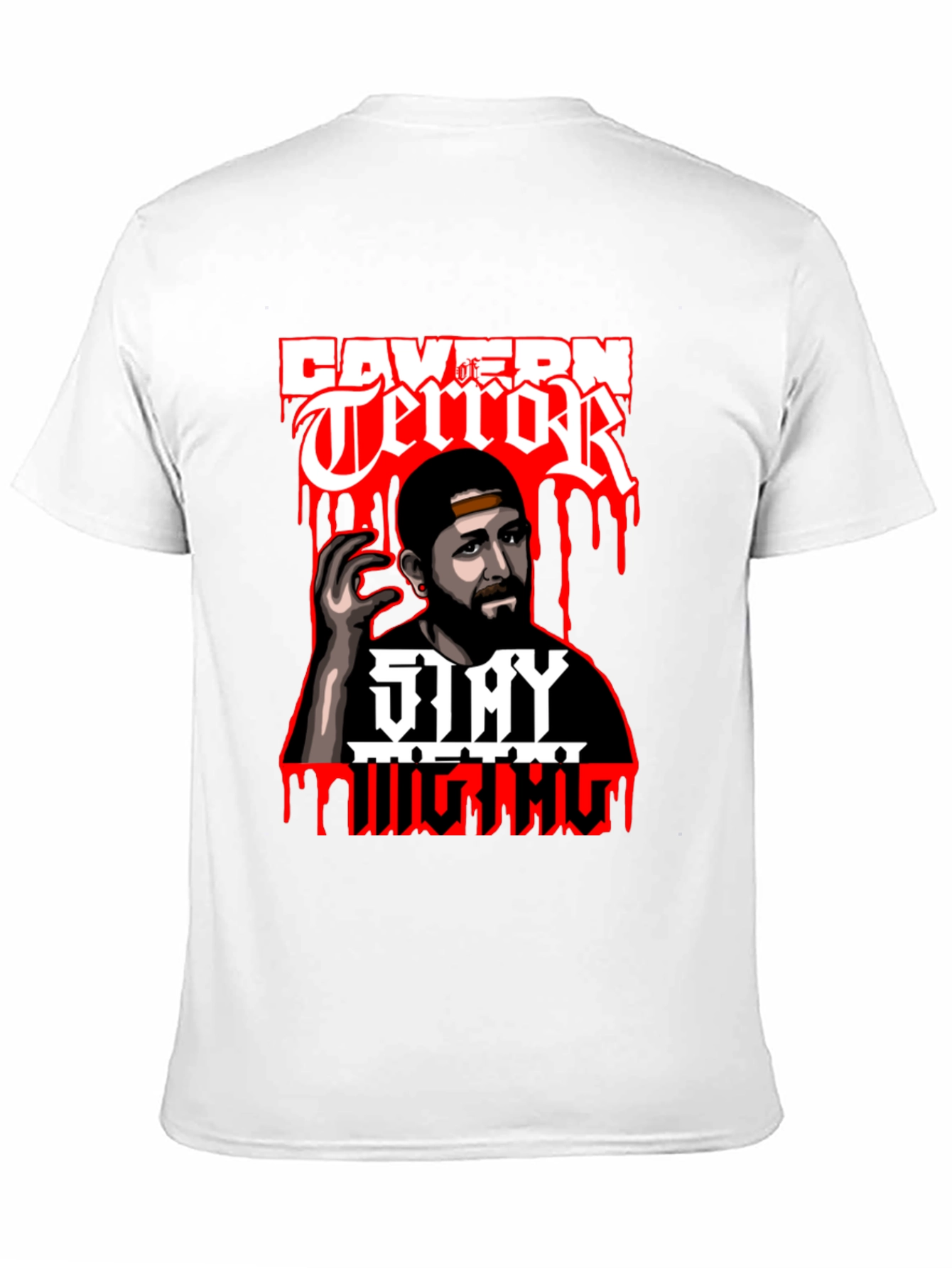 Cavern of Terror Stay Mighty Graphic T-Shirt