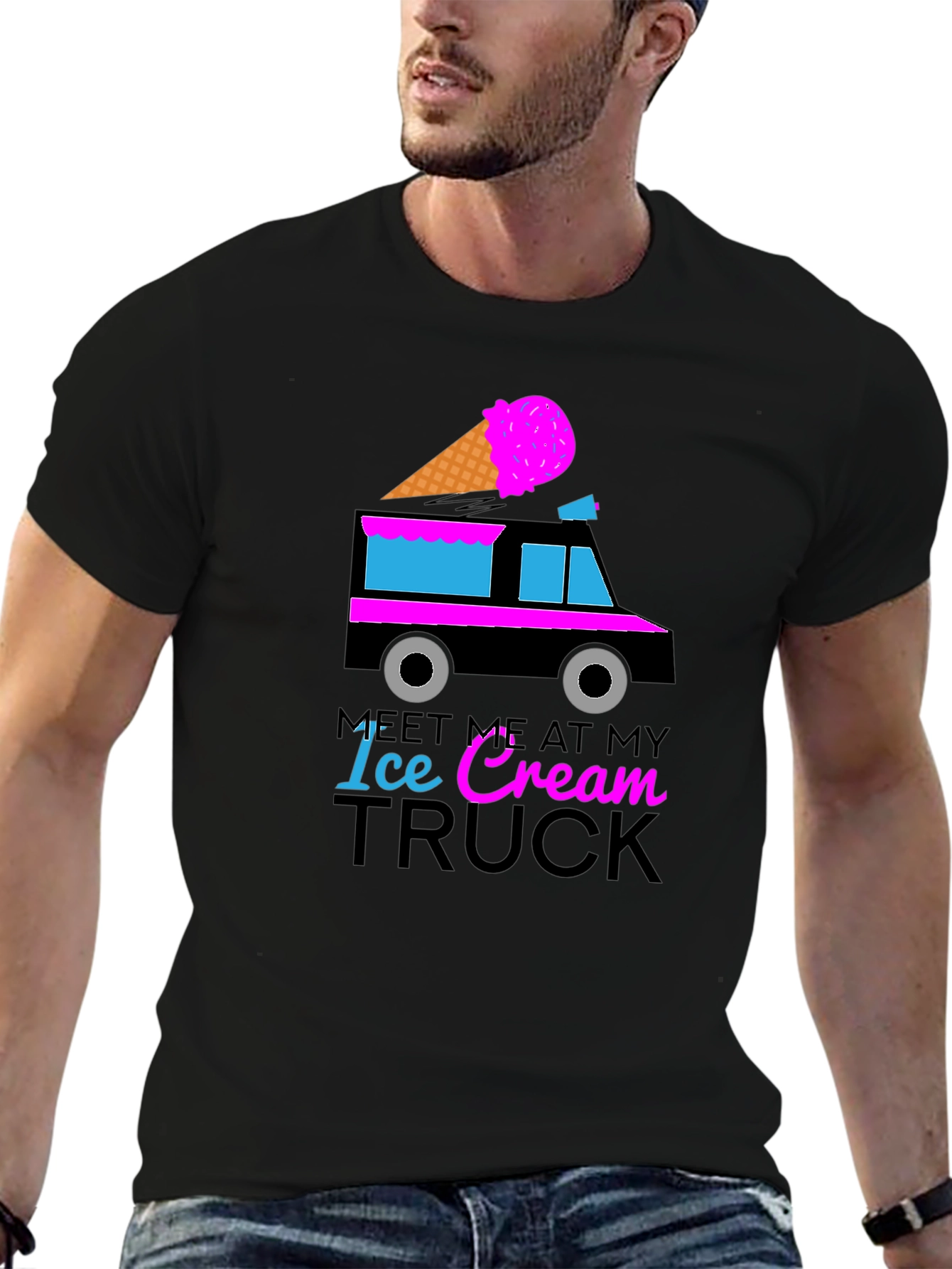 Meet Me At My Ice Cream Truck Graphic Tee