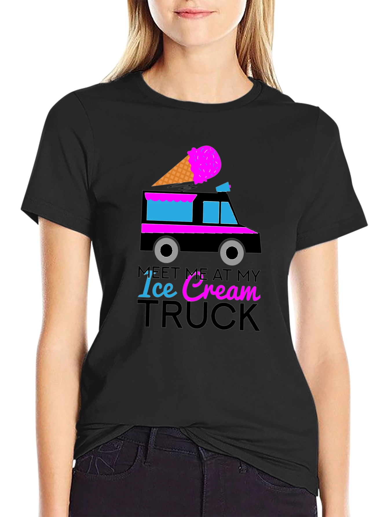Meet Me At My Ice Cream Truck Graphic Tee