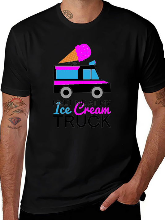 Meet Me At My Ice Cream Truck Graphic Tee