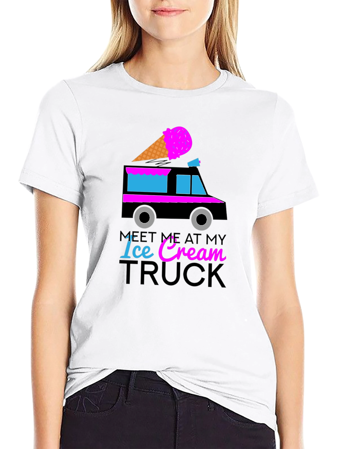 Meet Me At My Ice Cream Truck Graphic Tee