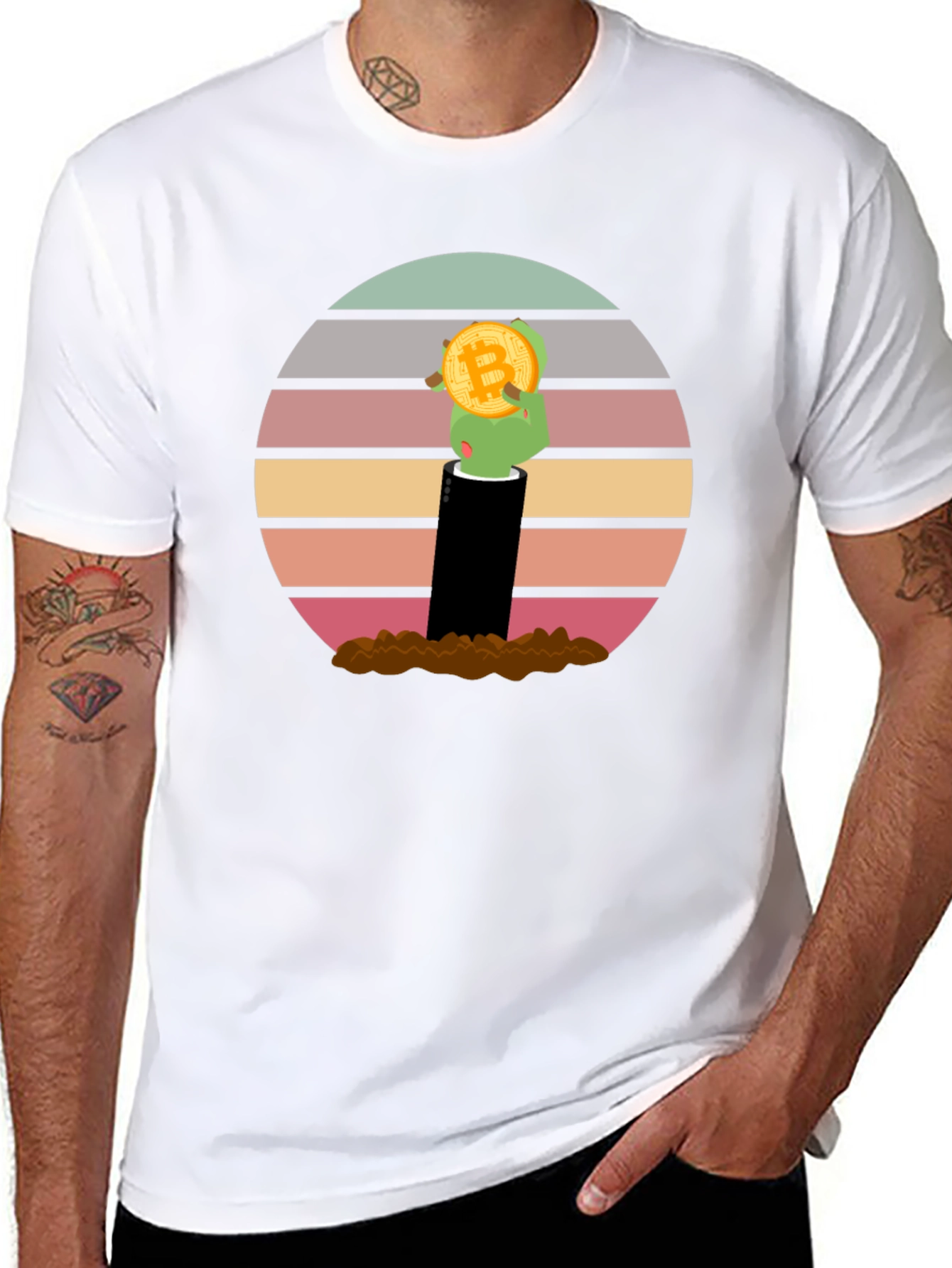 Bitcoin Zombie Hand T-Shirt