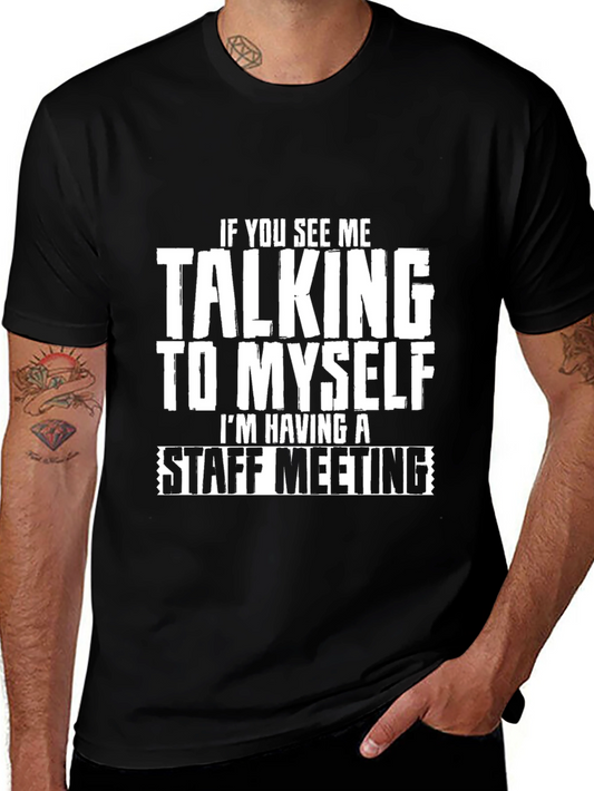 Staff Meeting Funny Graphic T-Shirt
