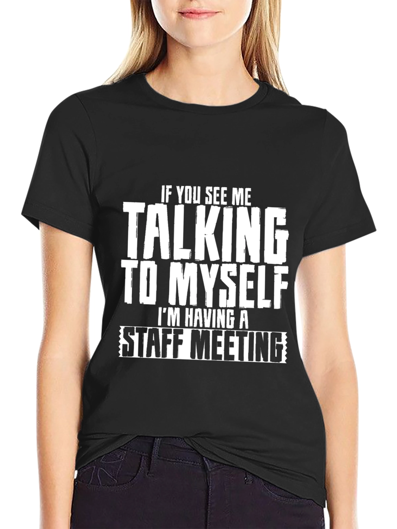 Staff Meeting Funny Graphic T-Shirt