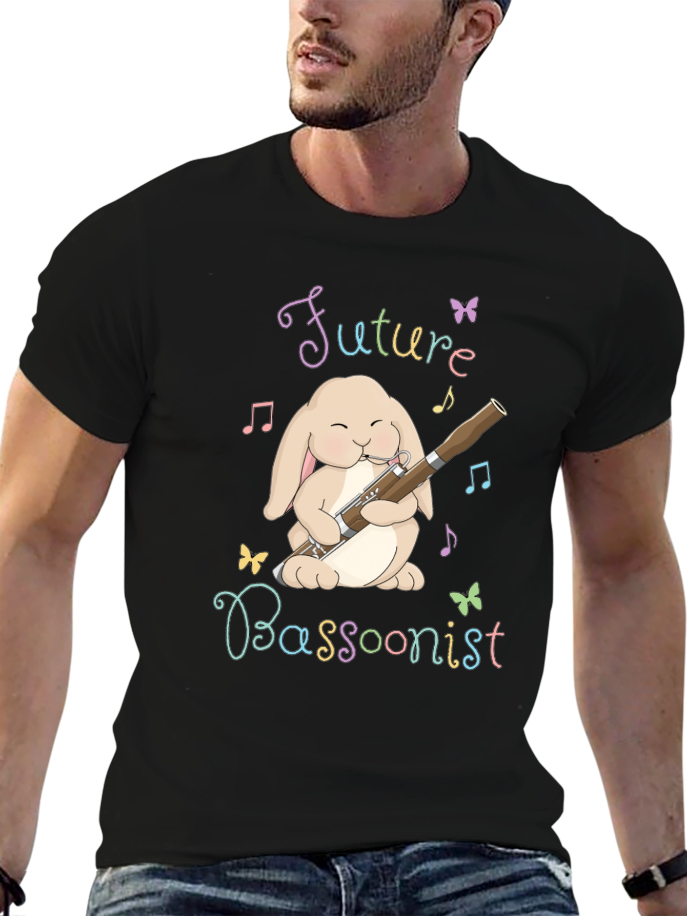 Future Bassoonist Bunny Graphic Tee