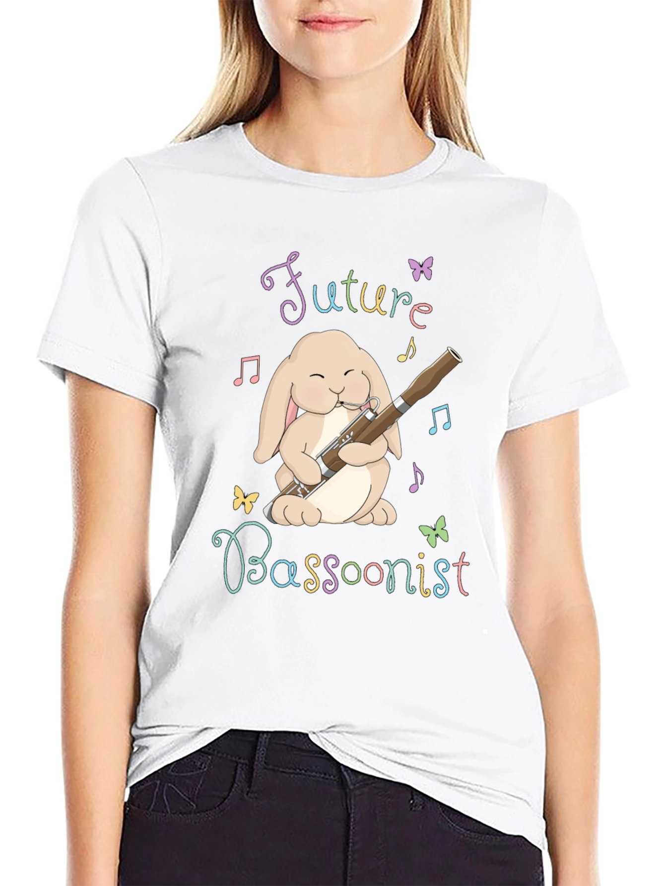 Future Bassoonist Bunny Graphic Tee