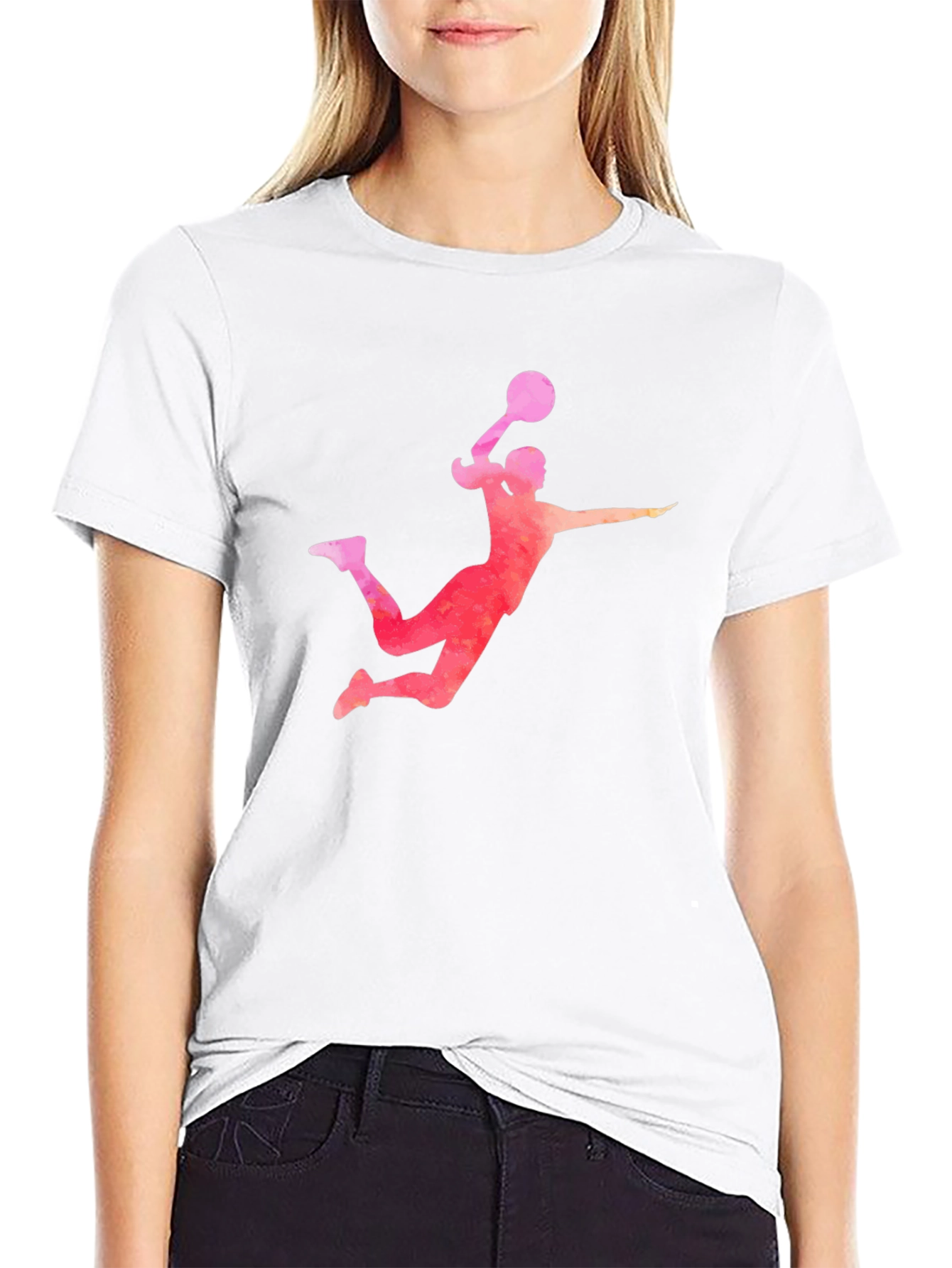 Volleyball Player Graphic T-Shirt