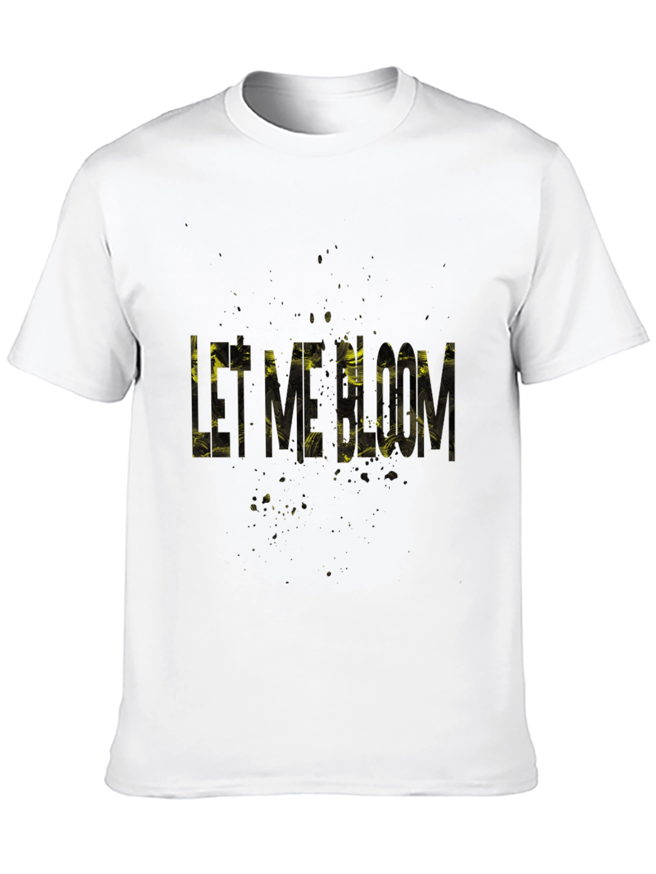 Let Me Bloom Black Graphic T-Shirt
