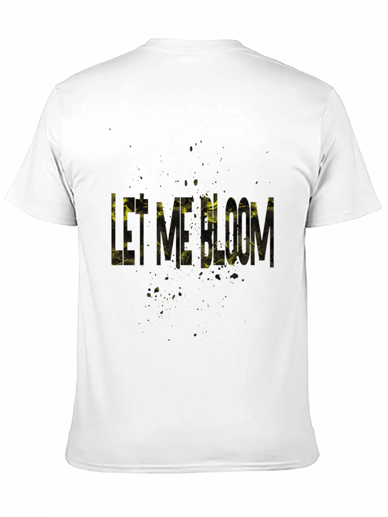 Let Me Bloom Black Graphic T-Shirt