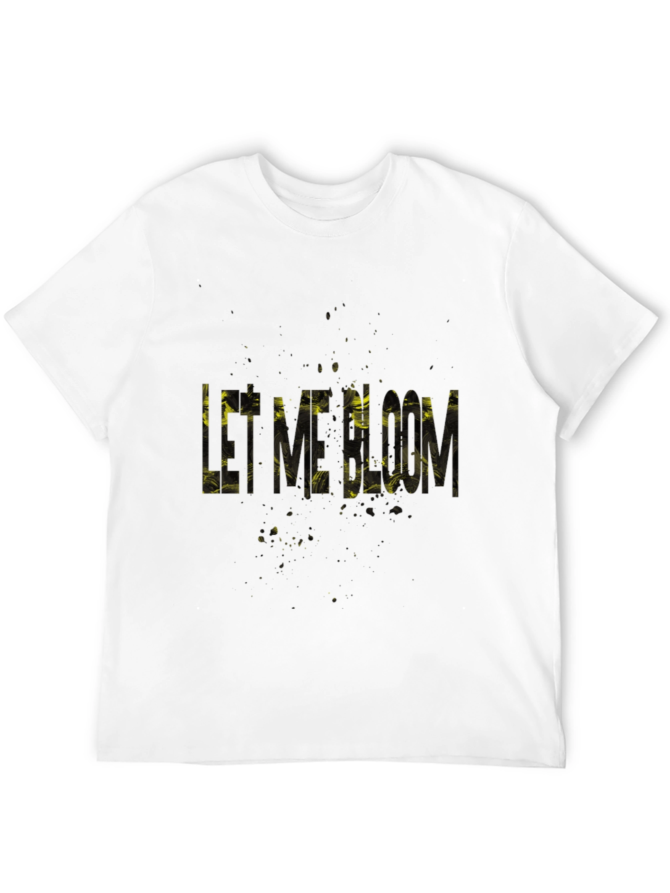 Let Me Bloom Black Graphic T-Shirt