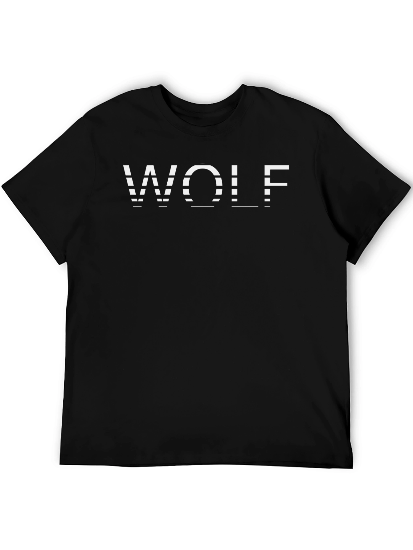 WOLF Graphic Print Crew Neck T-Shirt