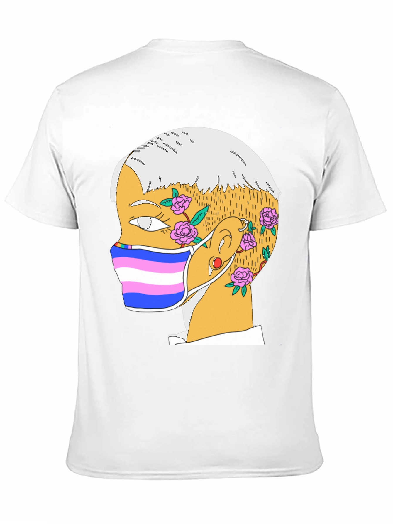 Illustrated Portrait T-Shirt - Unique Graphic Tee