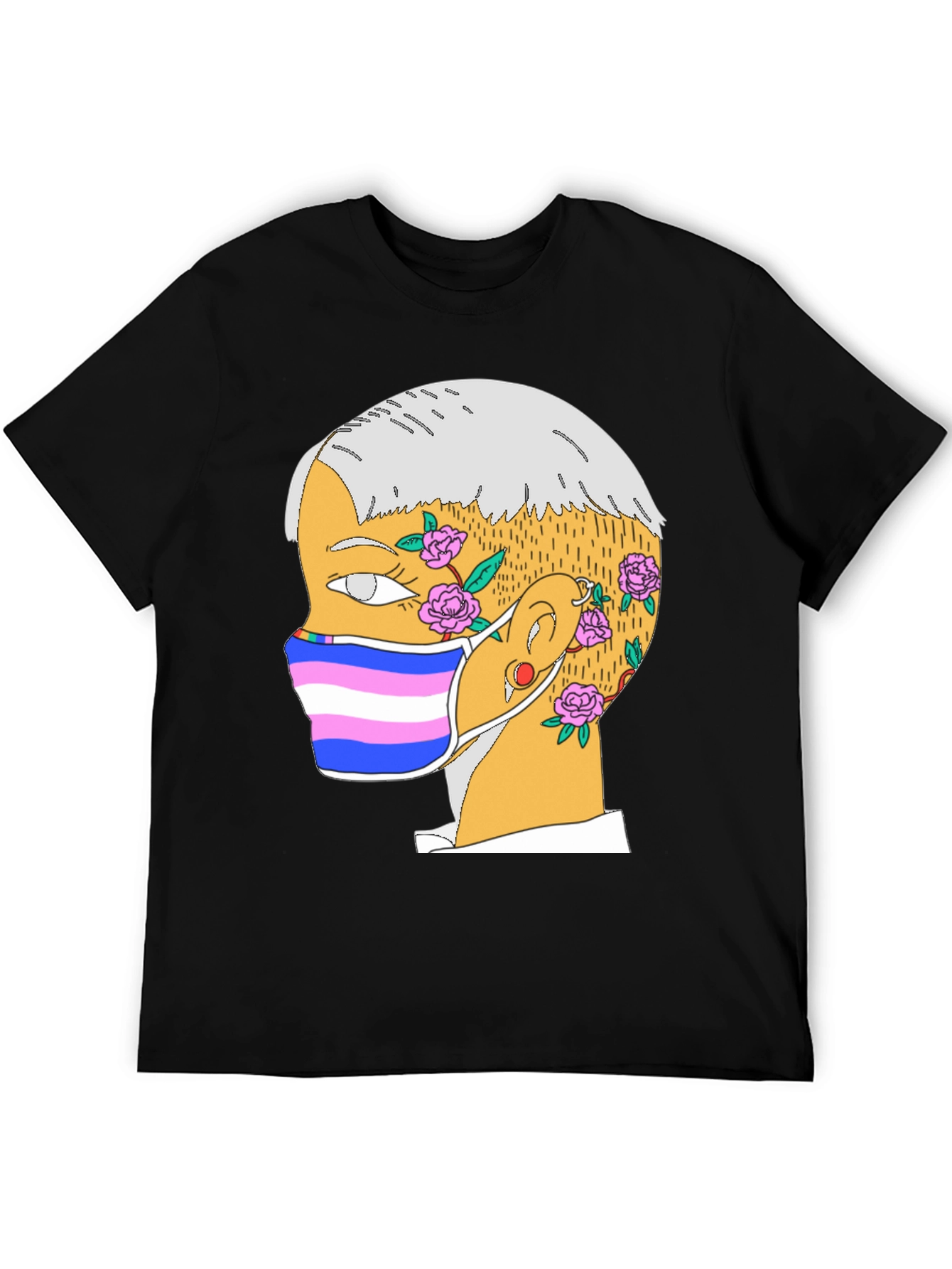 Illustrated Portrait T-Shirt - Unique Graphic Tee