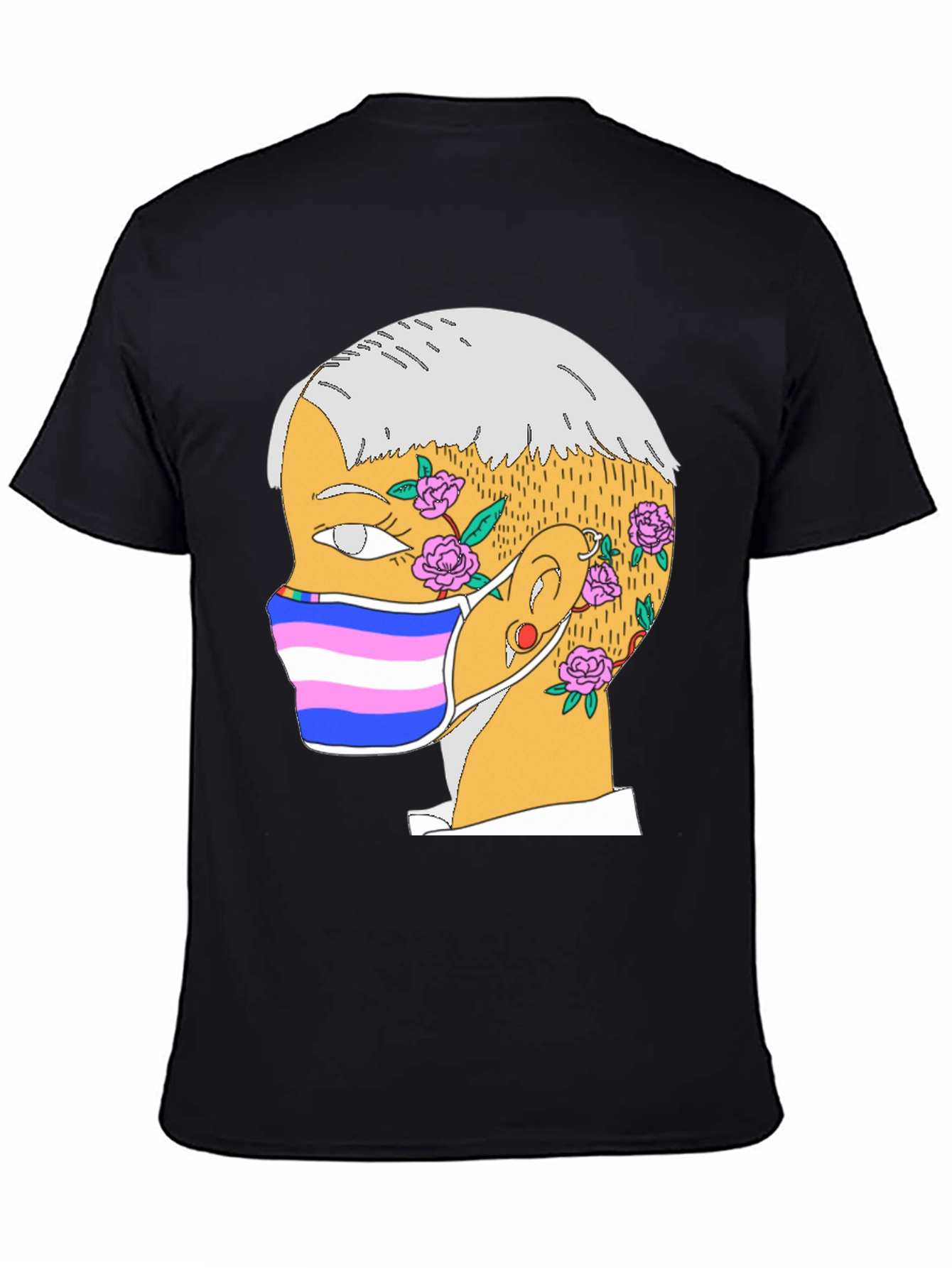 Illustrated Portrait T-Shirt - Unique Graphic Tee