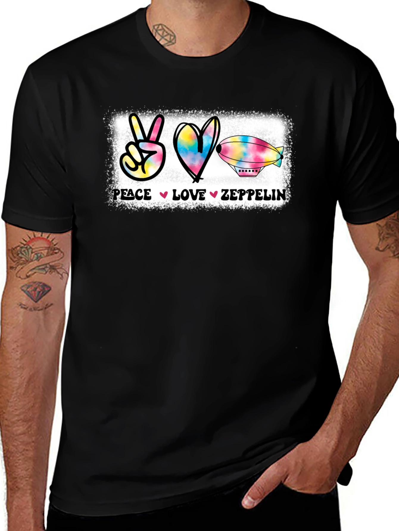 Peace Love Zeppelin Graphic T-Shirt