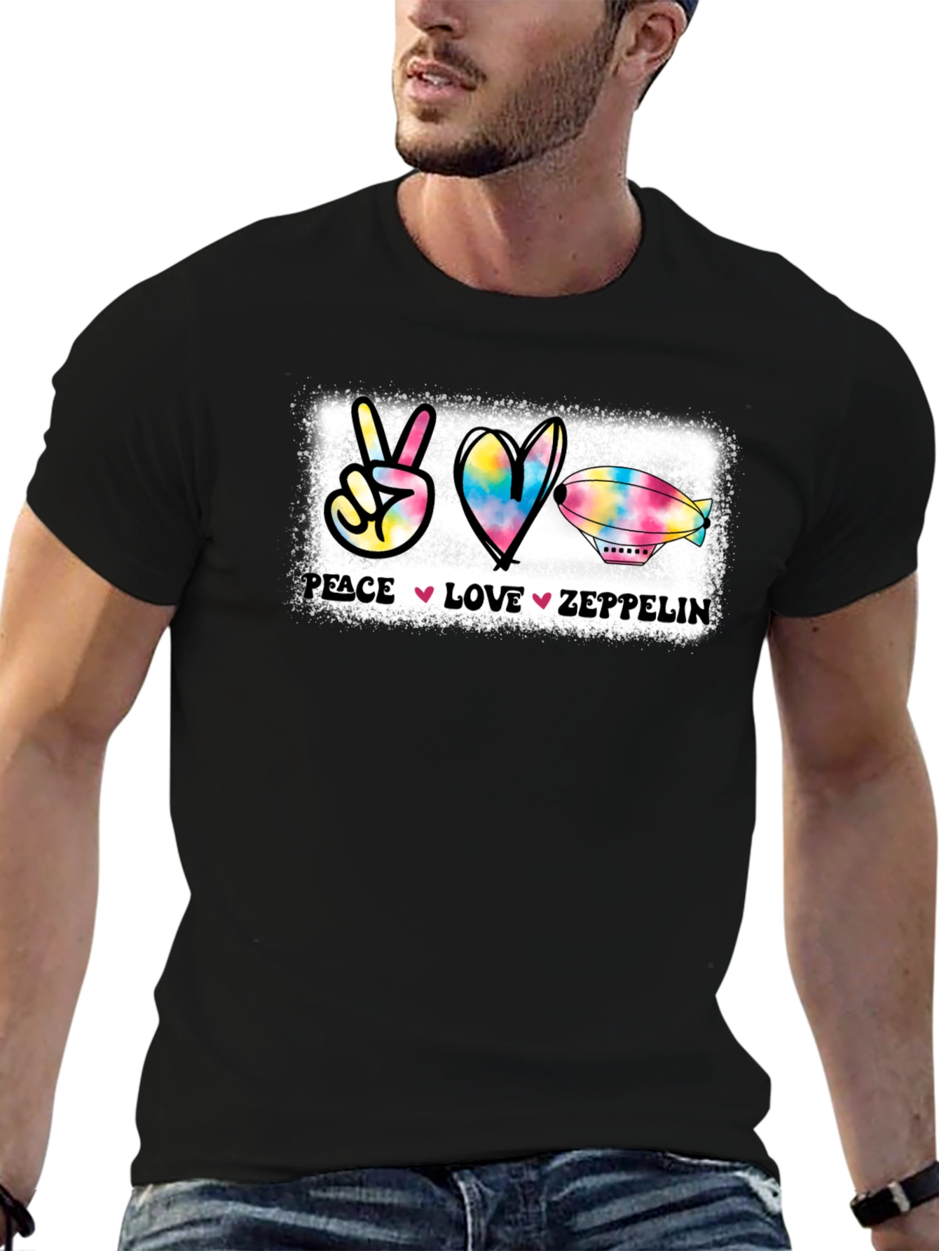 Peace Love Zeppelin Graphic T-Shirt