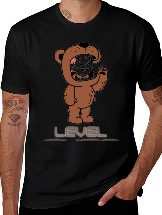 Cartoon Bear Character T-Shirt
