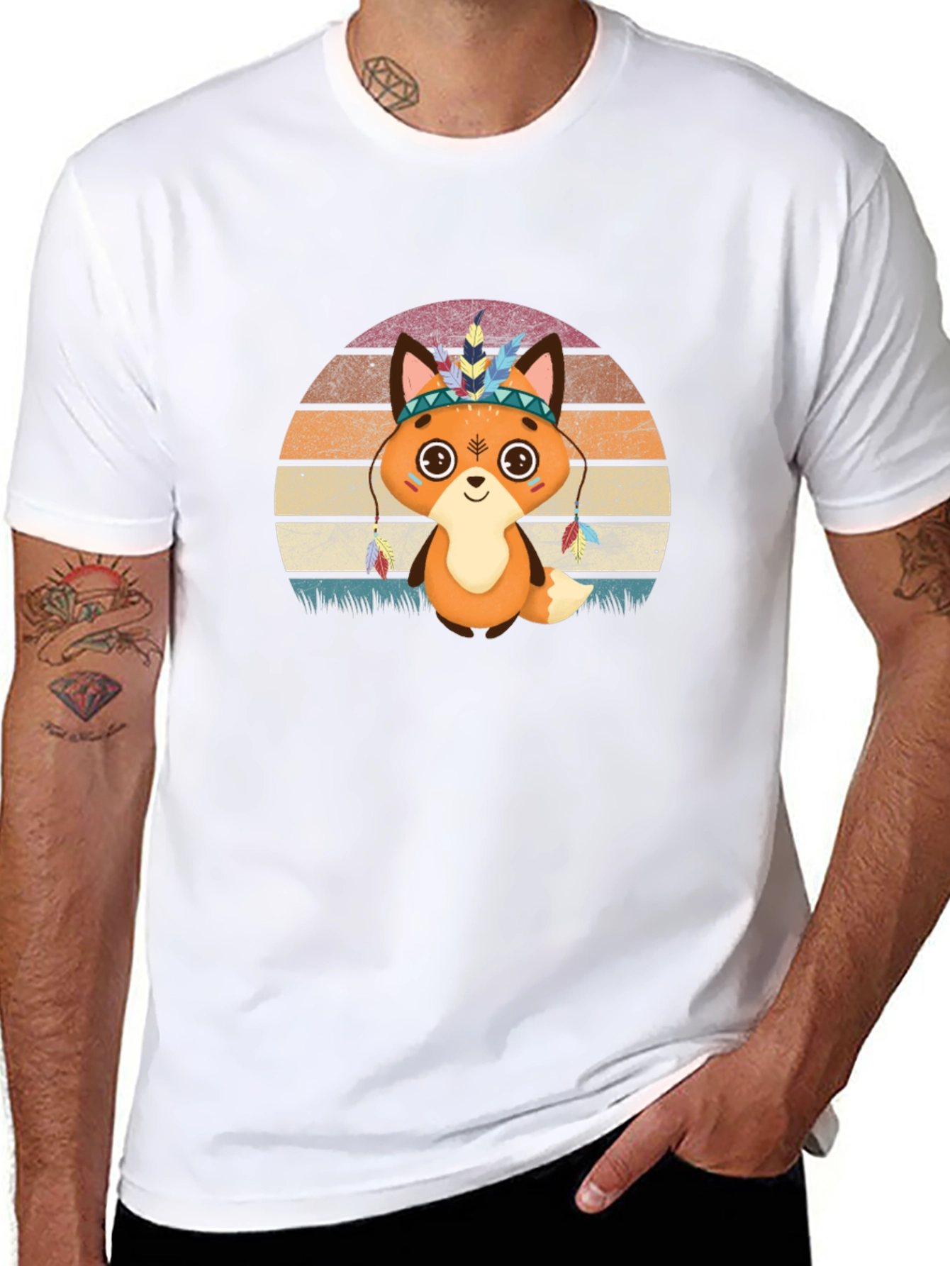 Cute Cartoon Fox T-Shirt
