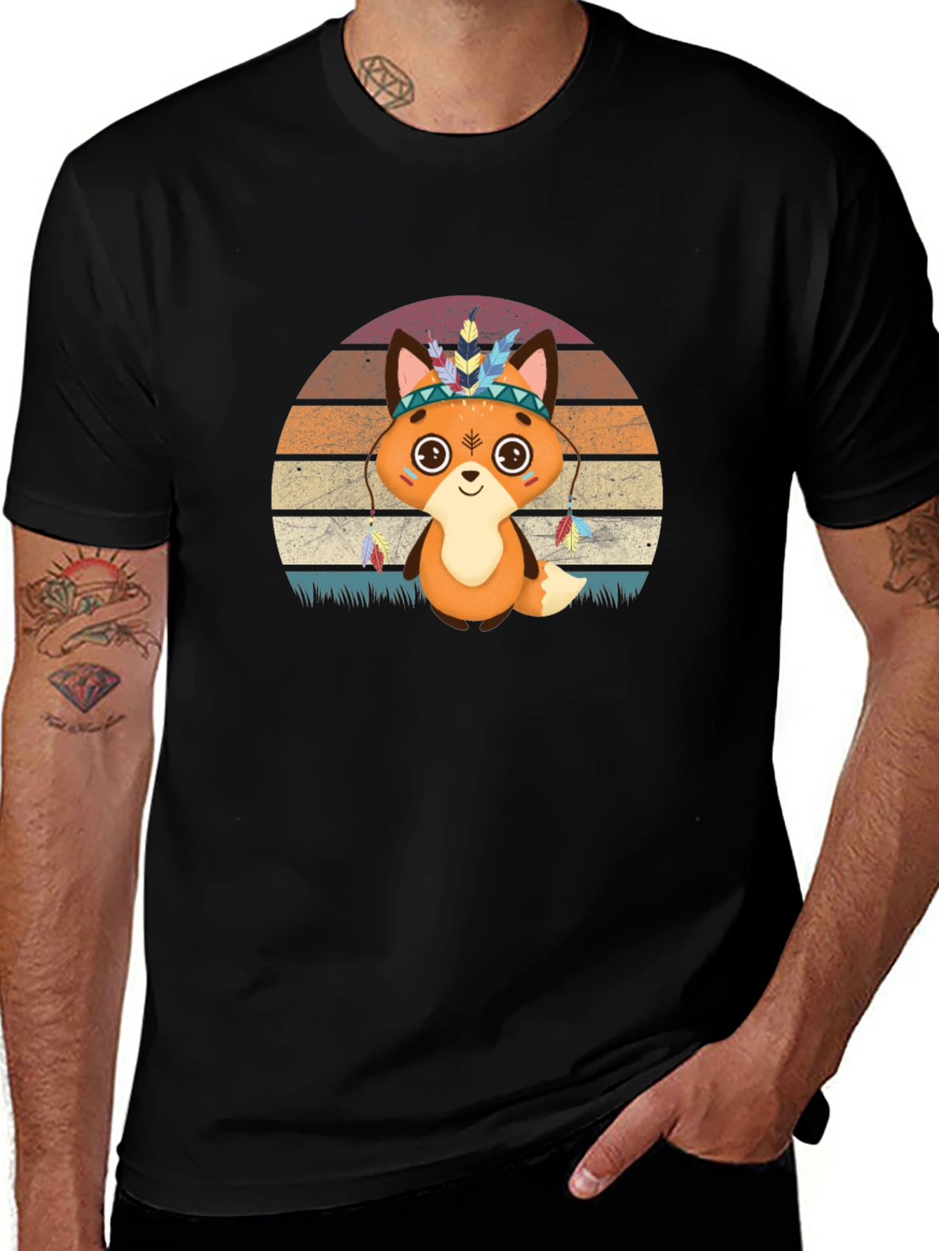 Cute Cartoon Fox T-Shirt