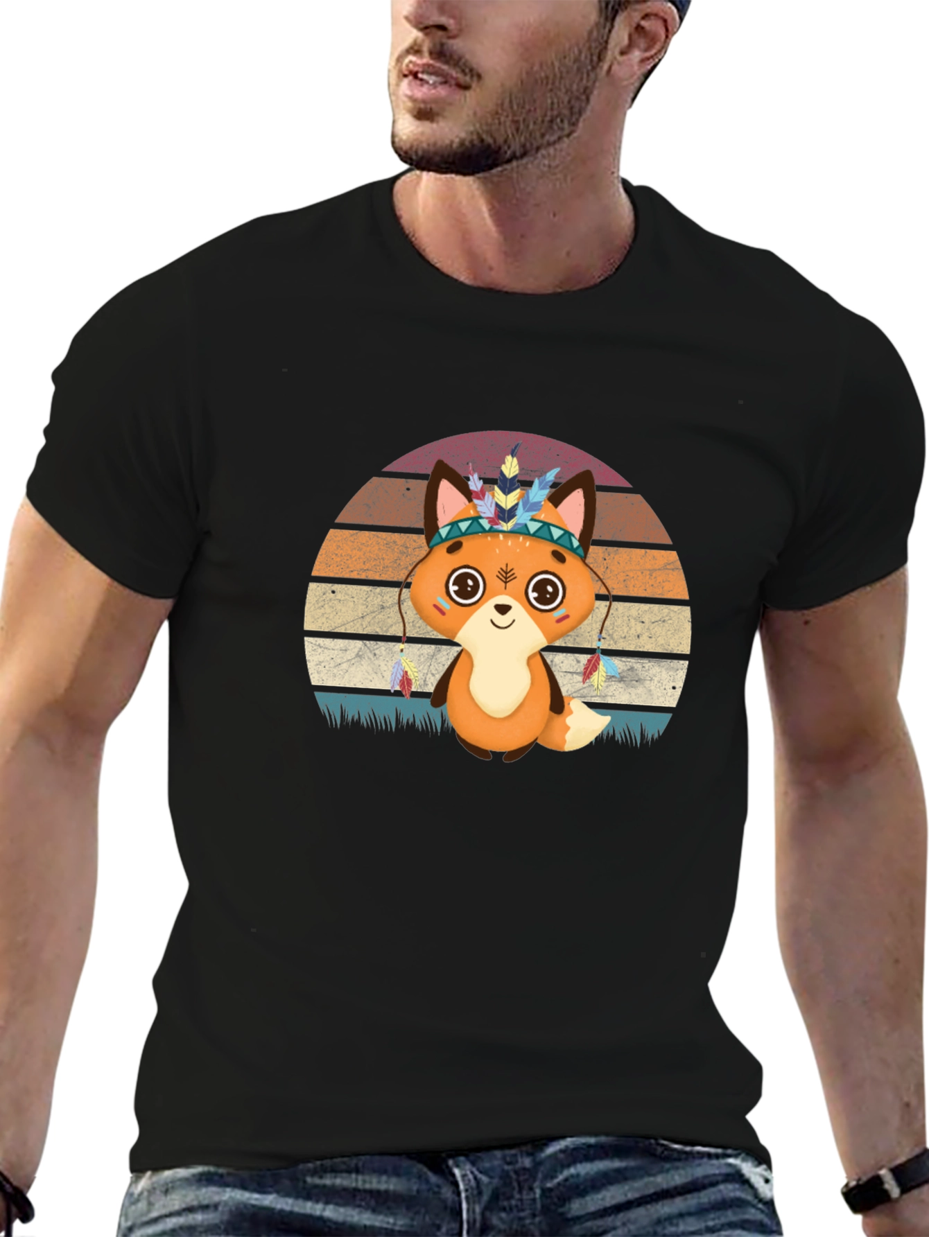 Cute Cartoon Fox T-Shirt