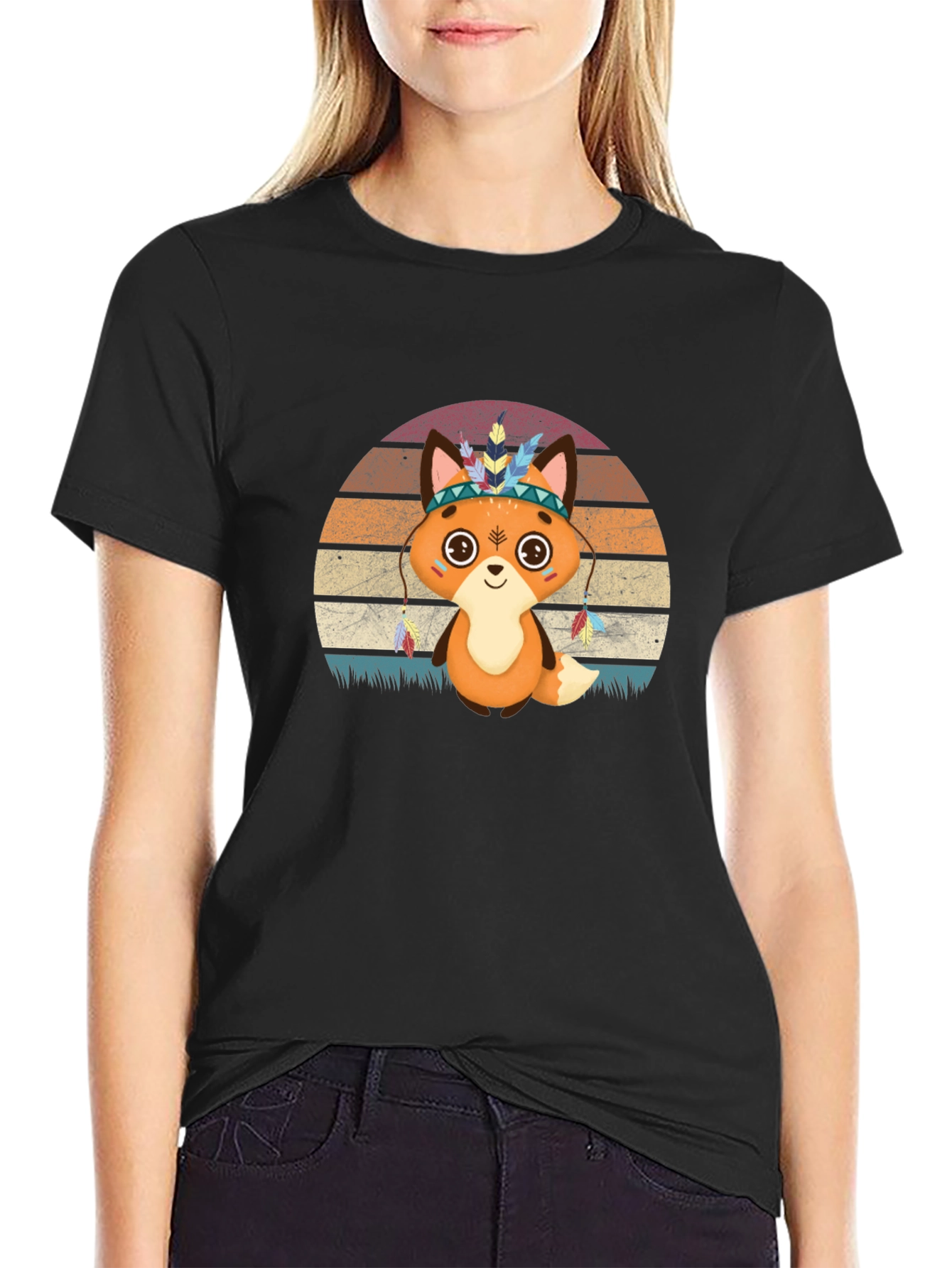 Cute Cartoon Fox T-Shirt