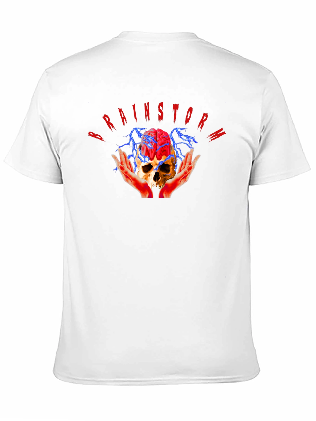 Brainstorm Skull Graphic Tee - Cool Edgy Design