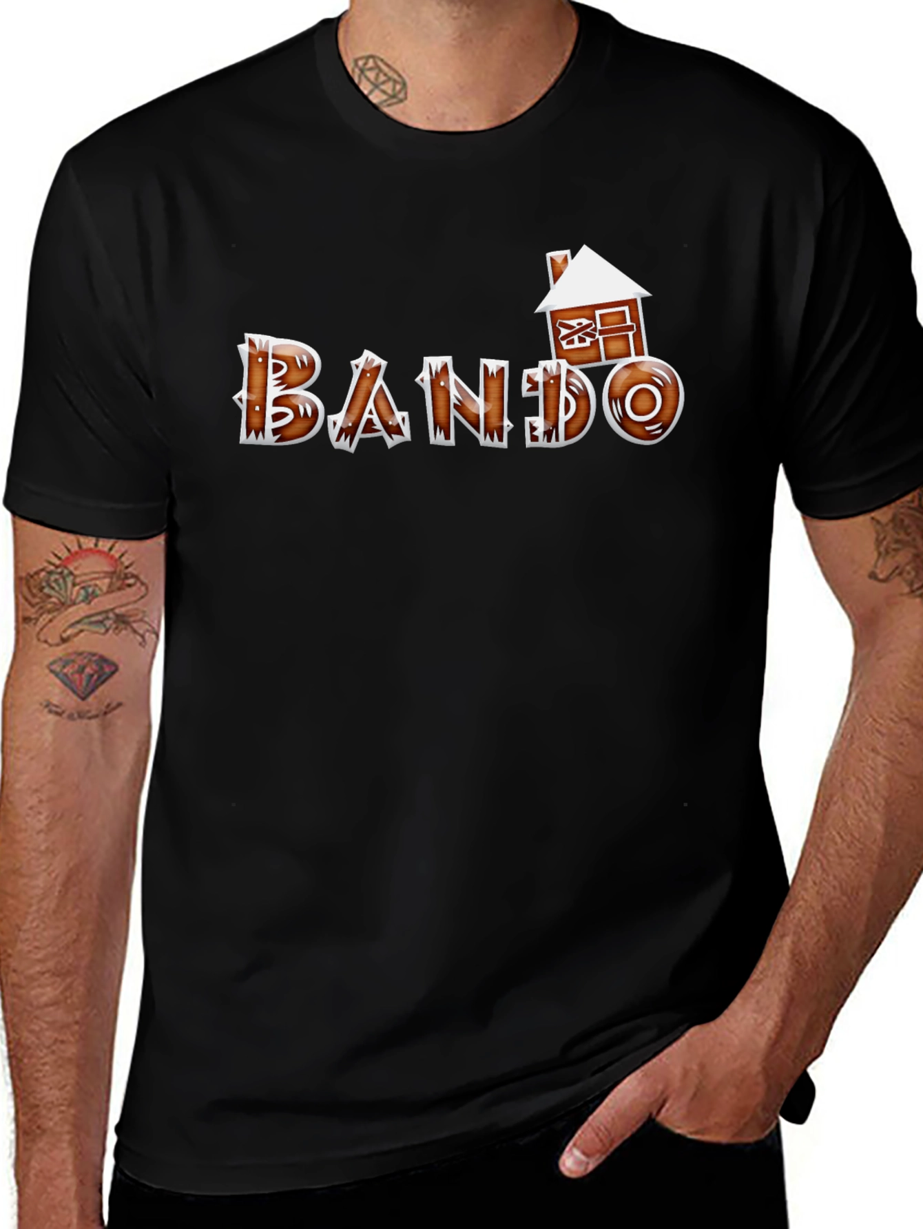 BANDO Gingerbread House T-Shirt - Unique Holiday Style!