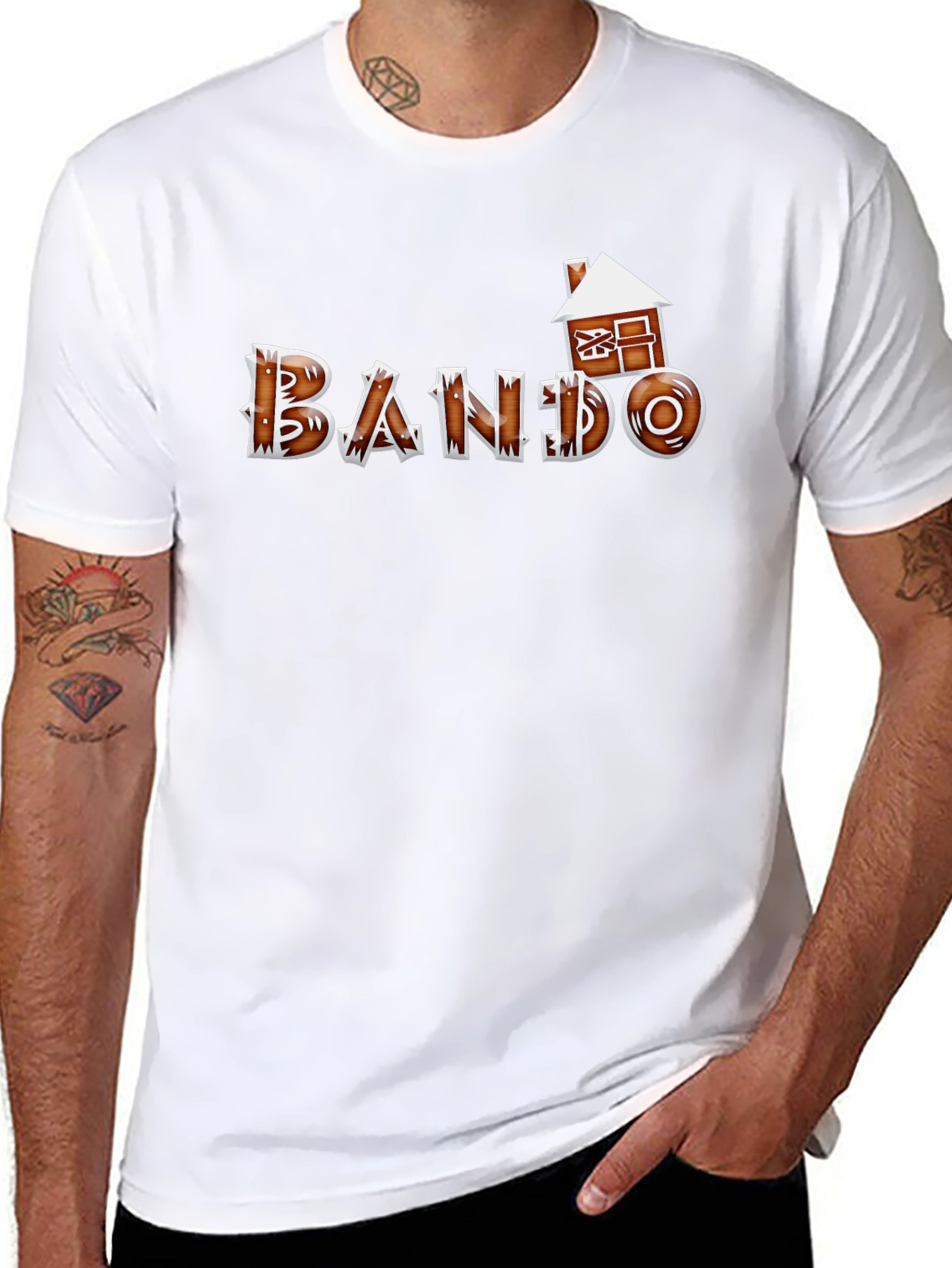 BANDO Gingerbread House T-Shirt - Unique Holiday Style!