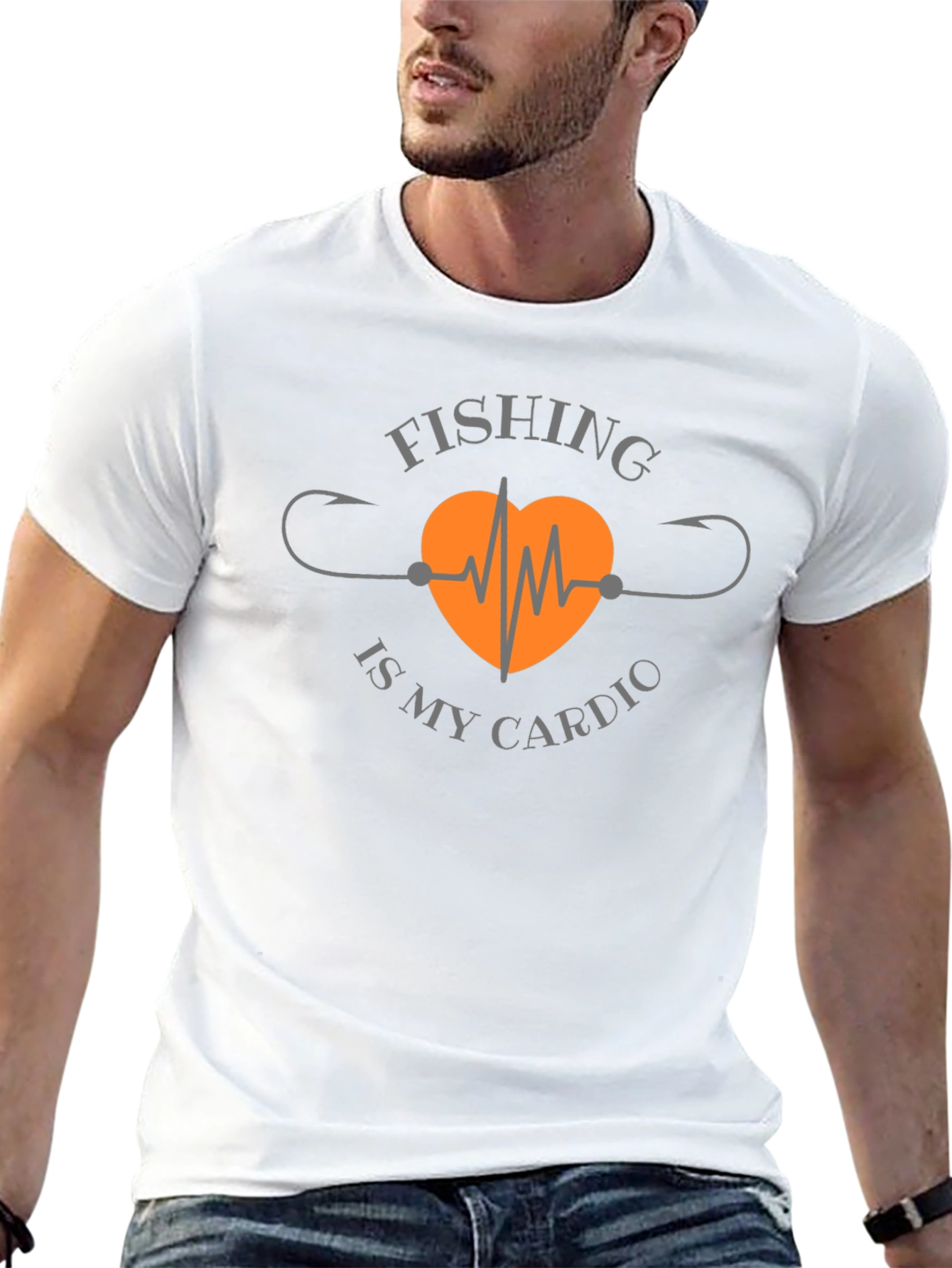 Fishing is My Cardio Graphic T-Shirt