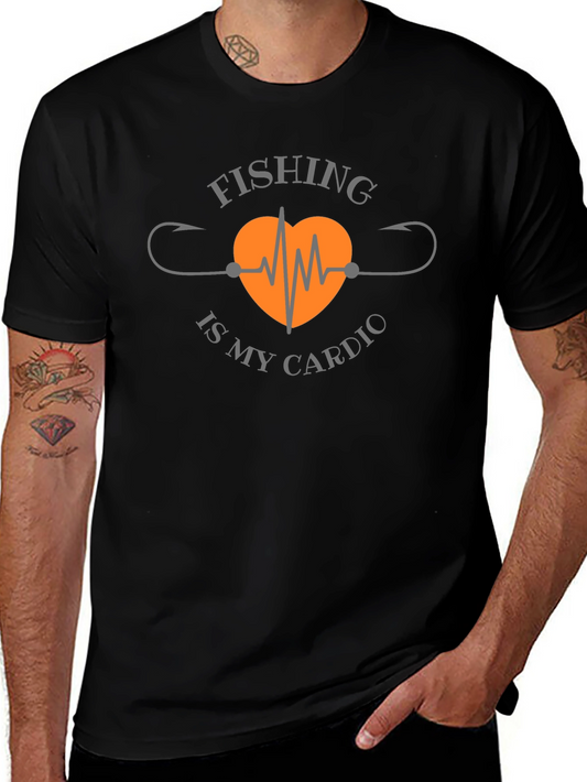 Fishing is My Cardio Graphic T-Shirt