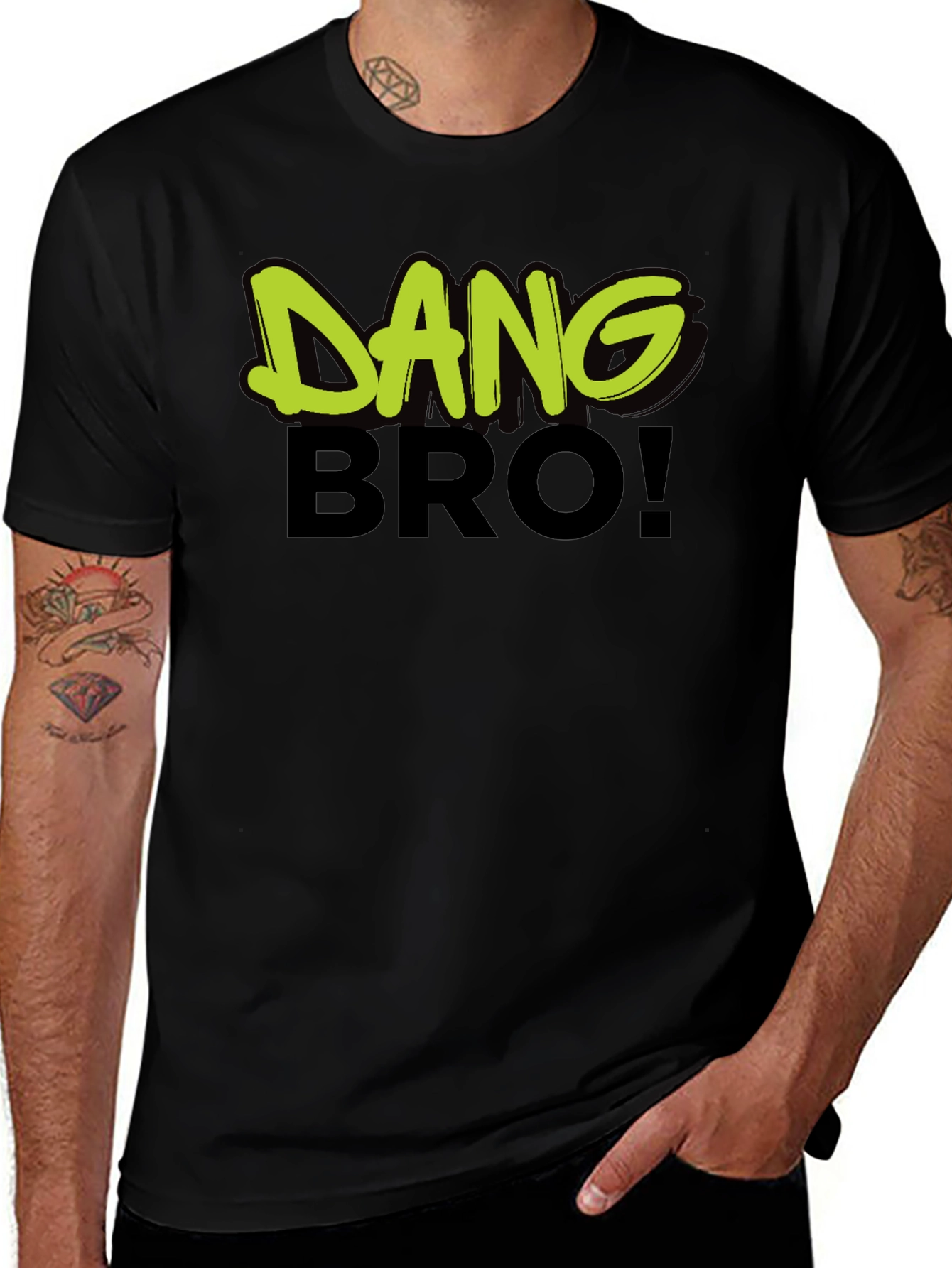Dang Bro! Graphic Print Mens T-Shirt