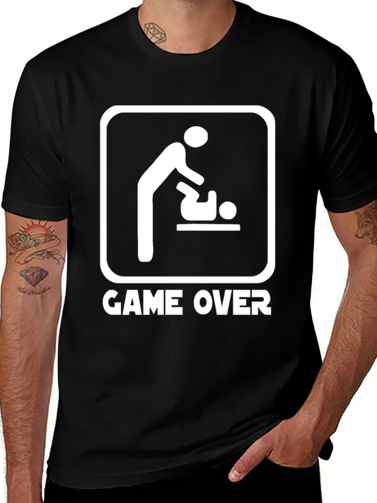 Game Over Changing Station Graphic Tee - New Dad Humor