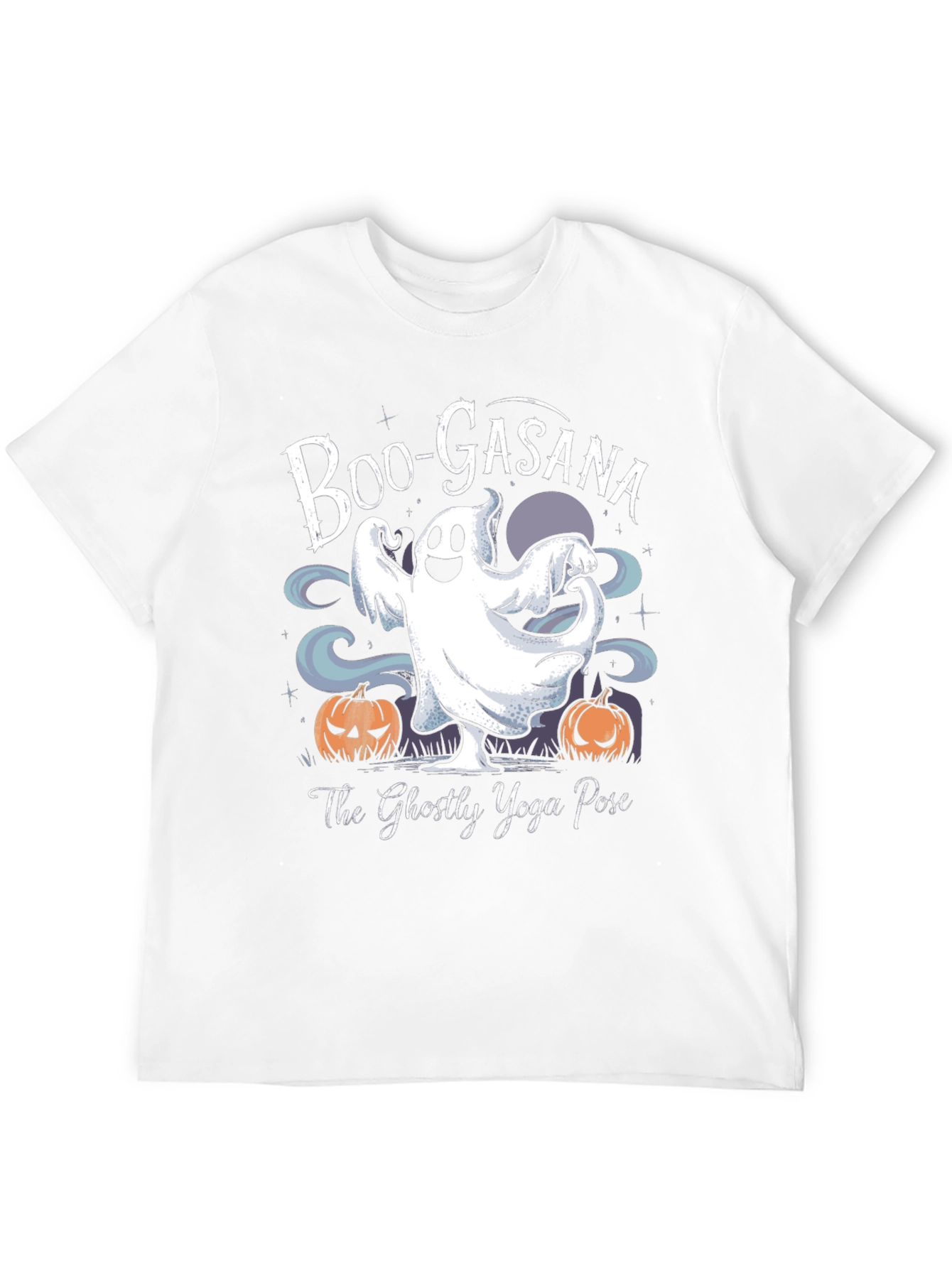 Boo-Gasana Halloween Yoga Ghost T-Shirt