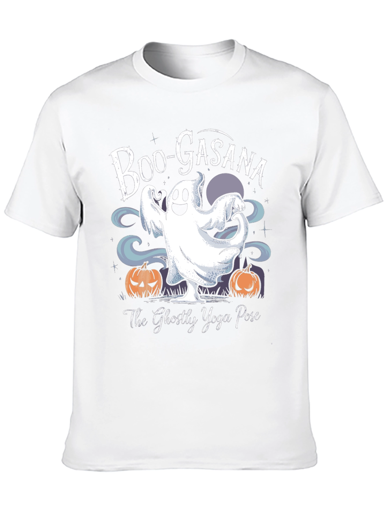 Boo-Gasana Halloween Yoga Ghost T-Shirt