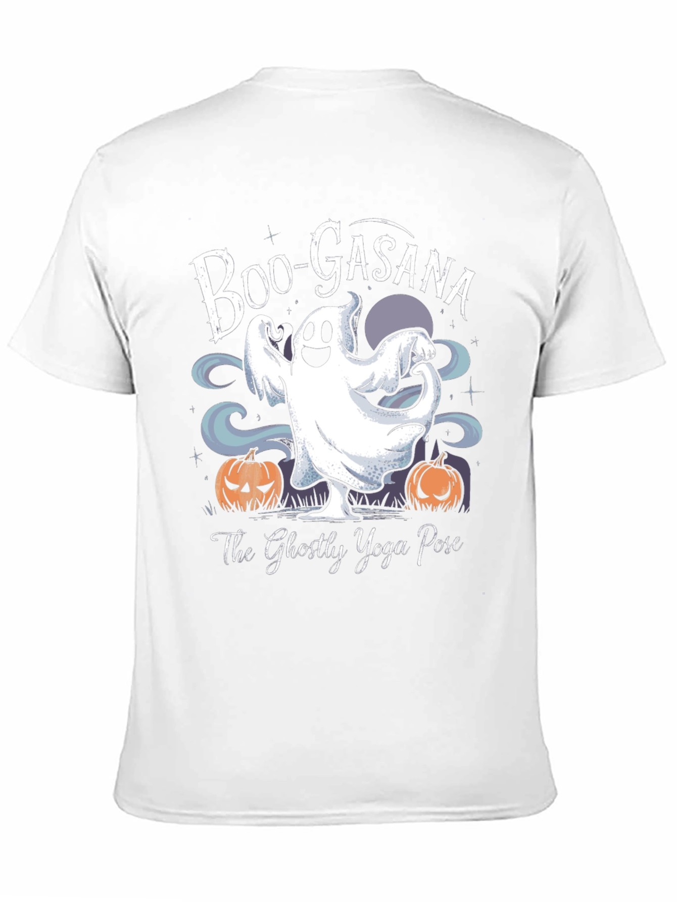 Boo-Gasana Halloween Yoga Ghost T-Shirt