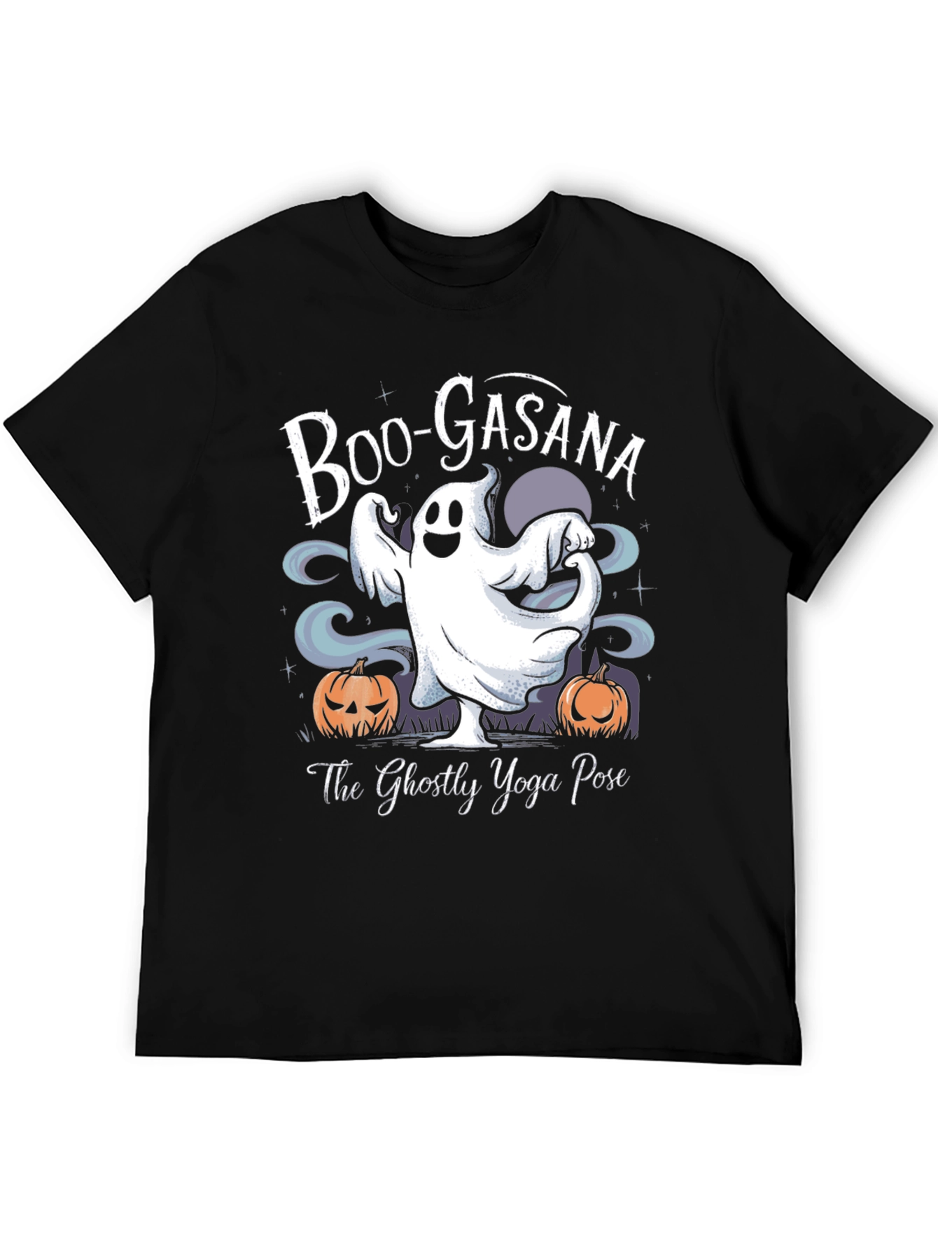 Boo-Gasana Halloween Yoga Ghost T-Shirt