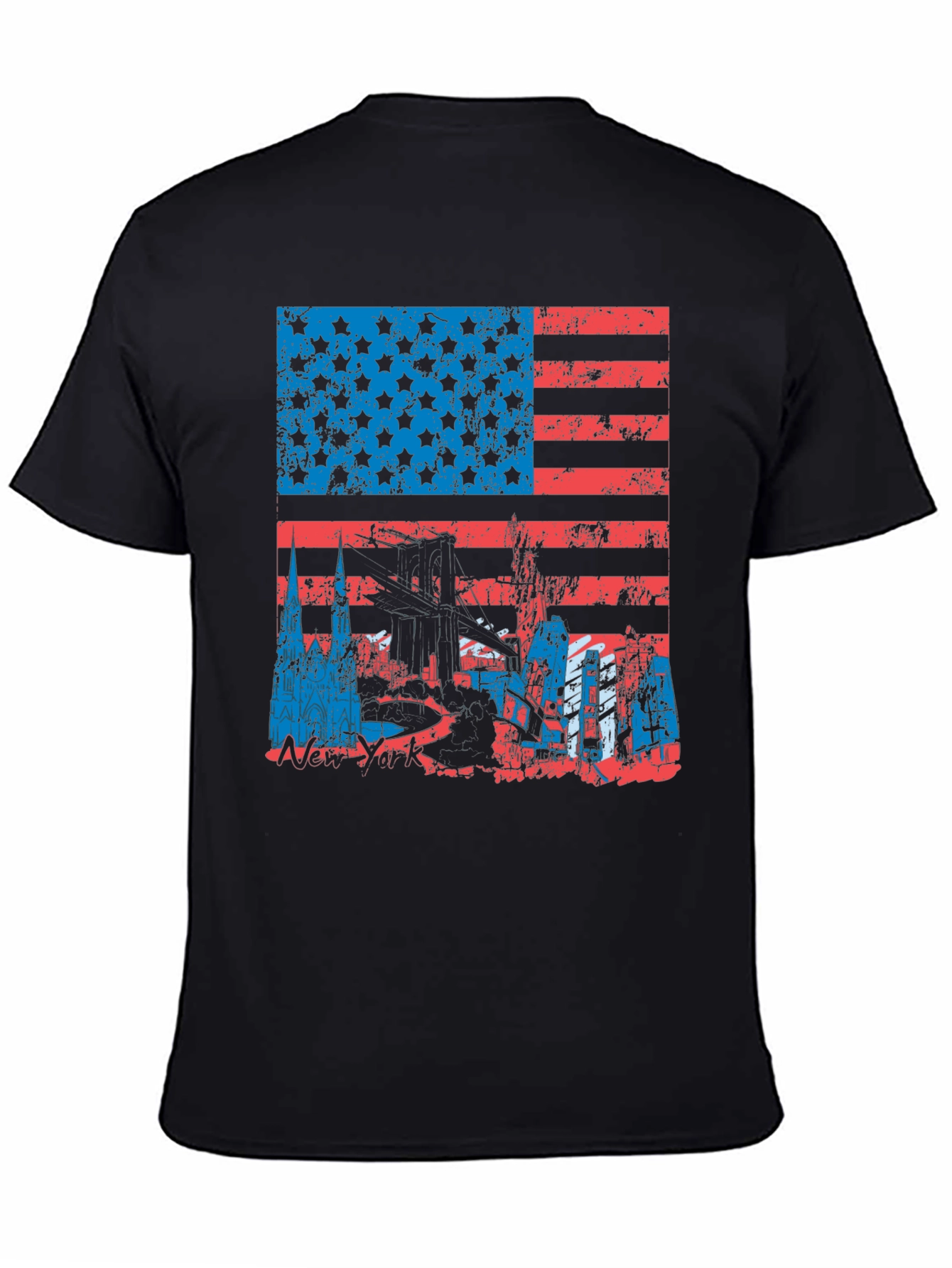 NYC American Flag Graphic T-Shirt