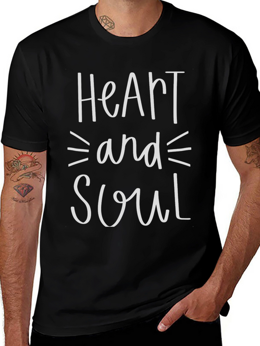 Heart and Soul Graphic Tee - Modern Casual Shirt