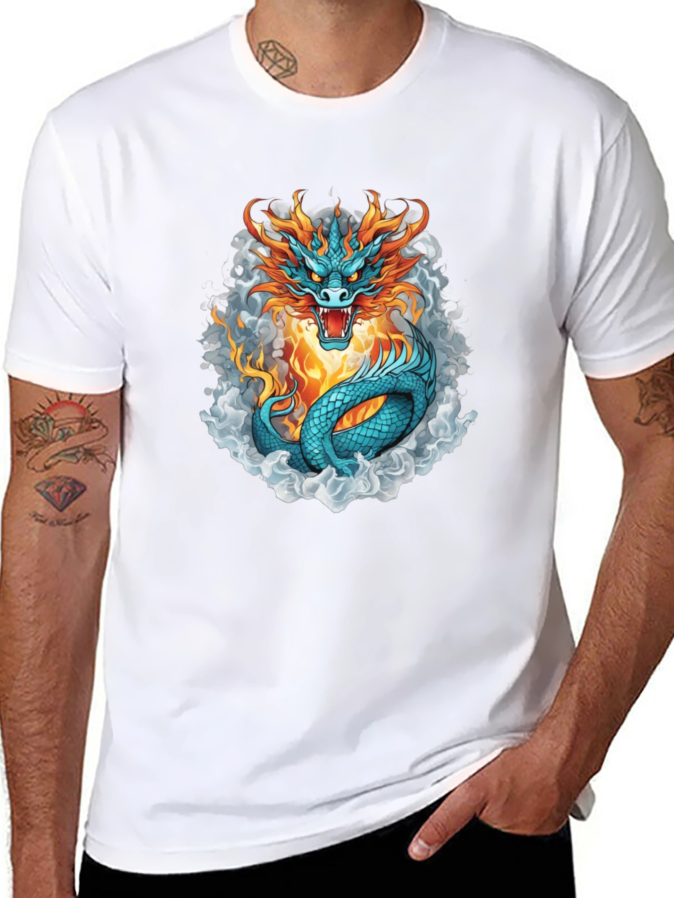 Dragon Fire T-Shirt - Cool Graphic Tee