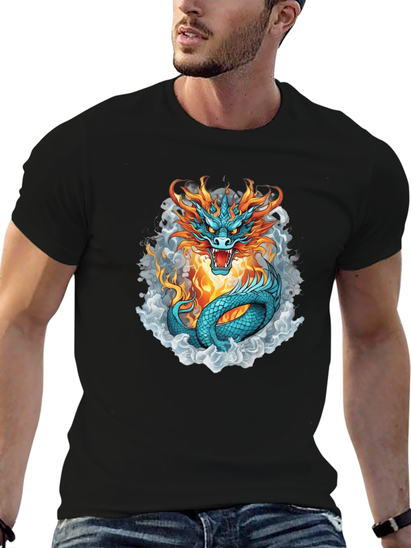 Dragon Fire T-Shirt - Cool Graphic Tee