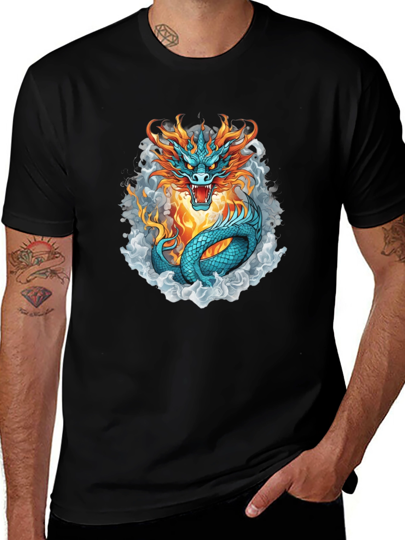 Dragon Fire T-Shirt - Cool Graphic Tee