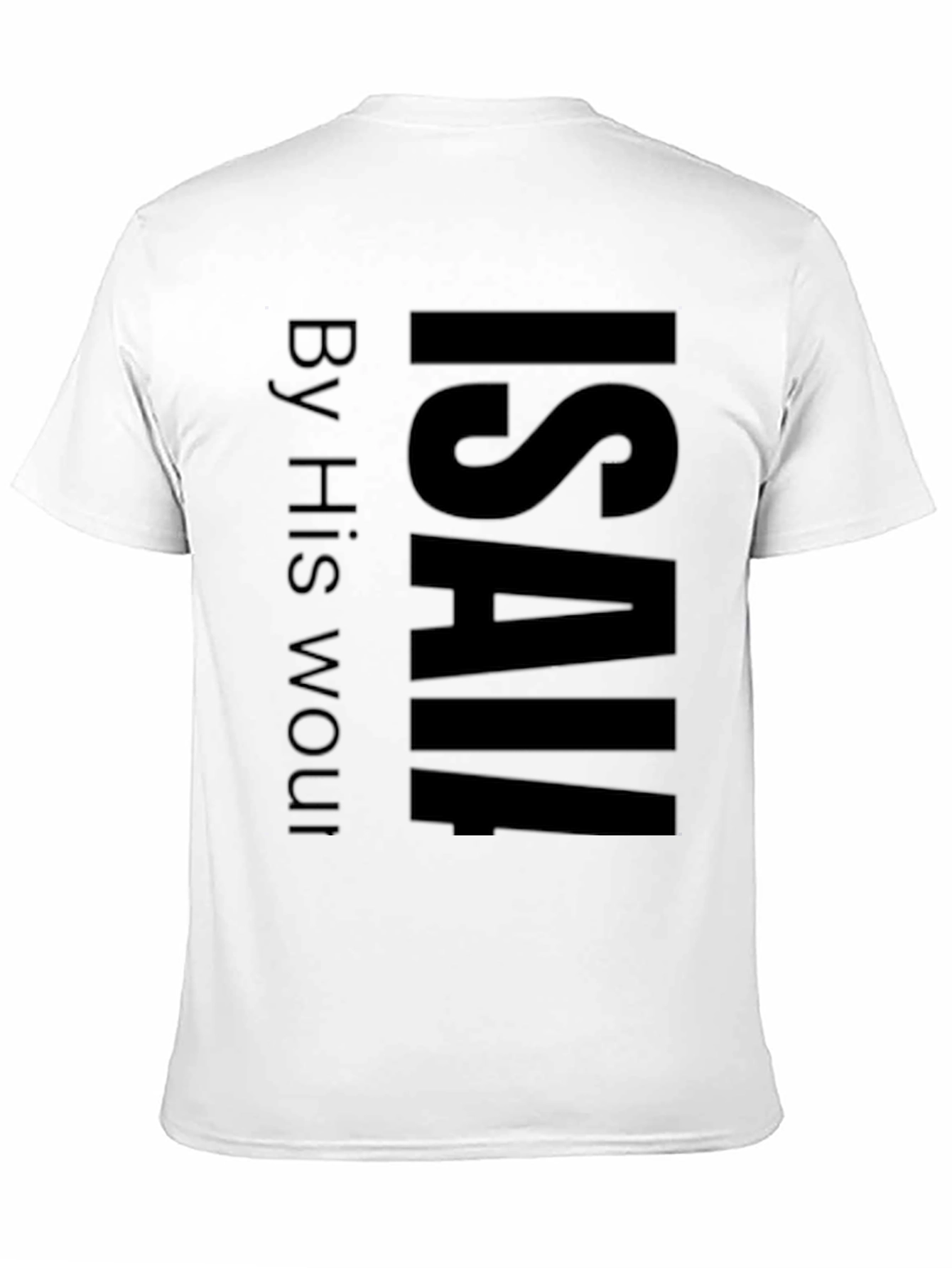 ISAIAH Mens Black Graphic T-Shirt