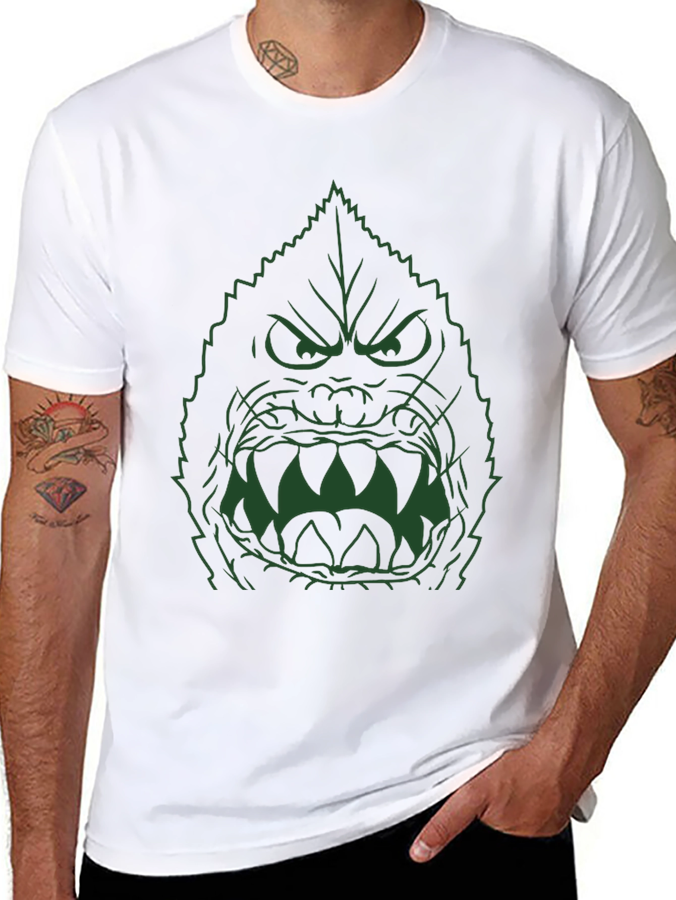 Angry Leaf Monster Graphic Tee