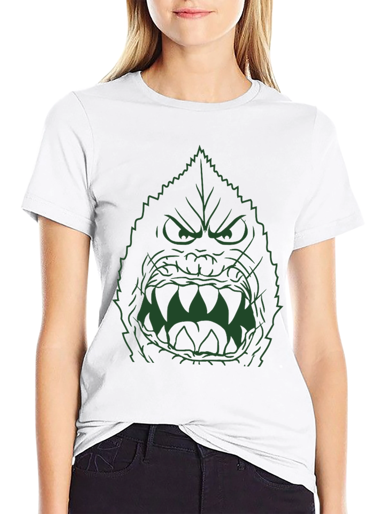 Angry Leaf Monster Graphic Tee
