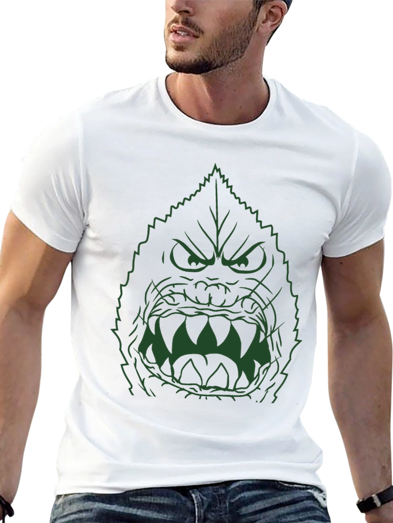 Angry Leaf Monster Graphic Tee