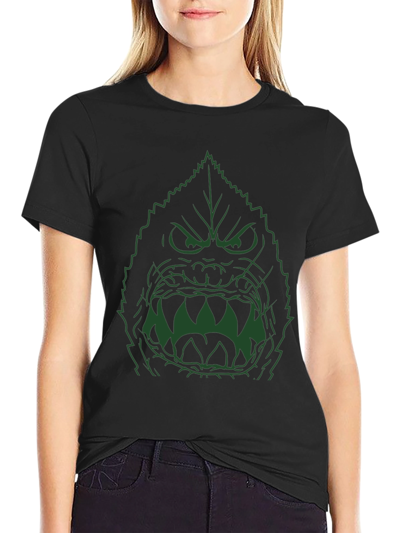 Angry Leaf Monster Graphic Tee