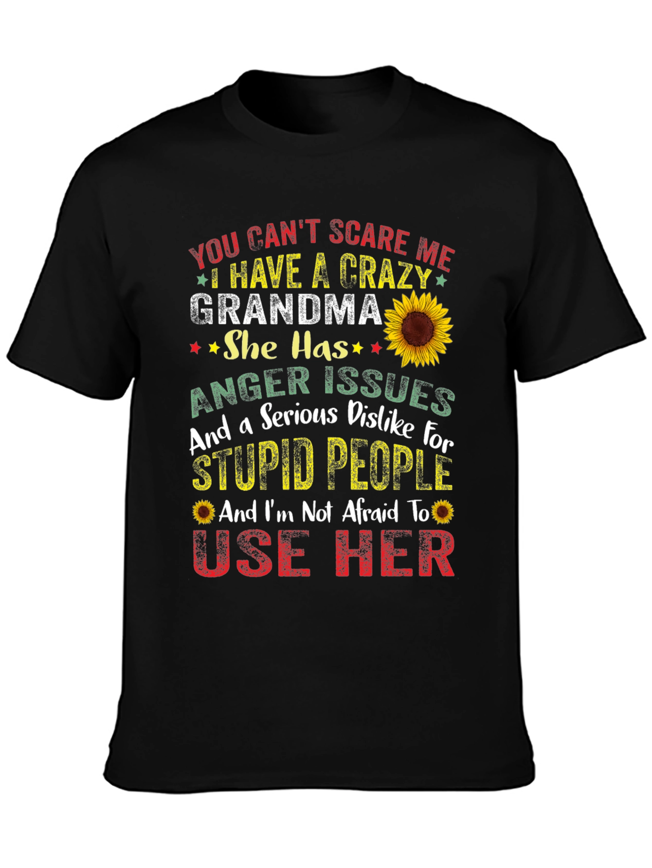 Crazy Grandma T-Shirt: Funny Novelty Graphic Tee