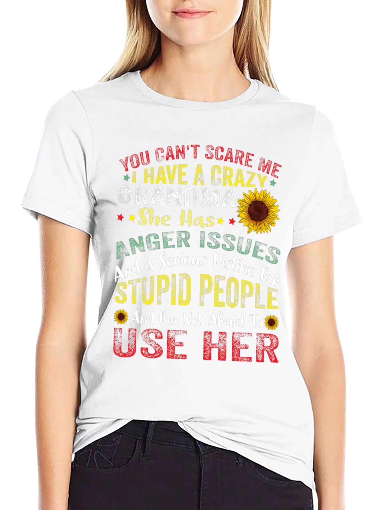 Crazy Grandma T-Shirt: Funny Novelty Graphic Tee