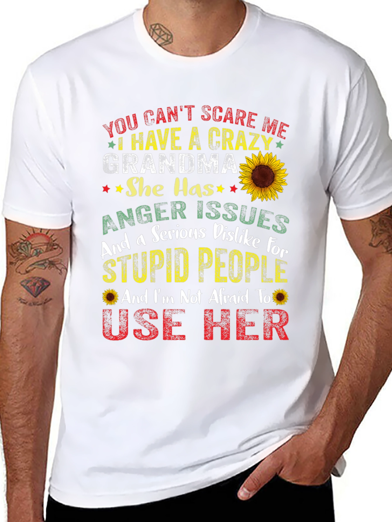 Crazy Grandma T-Shirt: Funny Novelty Graphic Tee