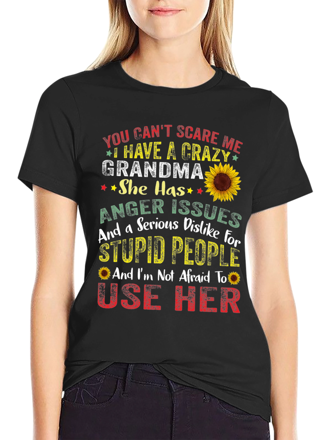 Crazy Grandma T-Shirt: Funny Novelty Graphic Tee